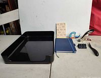 Group view of all office supplies in lot