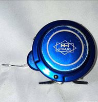 Front view showing H-I Utica N.Y. logo and blue finish