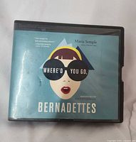 Front of audiobook case showing title, author, graphic cover