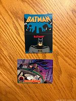 Fronts of both Batman insert cards