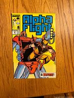Front cover of Alpha Flight #53 featuring Wolverine