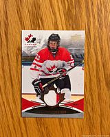 Front of card with player image and jersey swatch