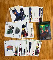 Deck spread out showing artwork and box