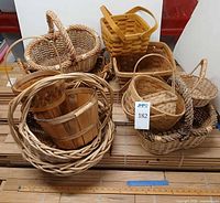 Group of all baskets showing variety and scale
