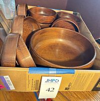 Box containing large bowl and twelve smaller bowls