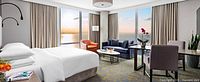 Hotel X Toronto deluxe king room with lake view illustrating accommodation included by certificate