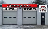 Shop front with Georgina Auto Services signage