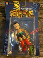 Front view of sealed Astro Boy Miracle Action Figure on card