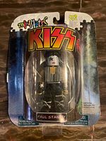 Front view of sealed Paul Stanley Minimates figure on card