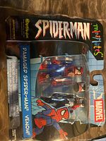 Front view of sealed Spider-Man Minimates package