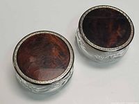 Top view showing both powder boxes and lid surfaces