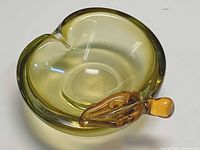 Top view showing bowl shape and amber accent