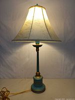 Full lamp lit, showing shade glow and base