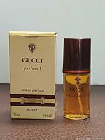 Front view of bottle and box showing branding, size 30 ml, airspray designation