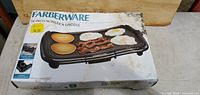 Front of Farberware 16-inch Nonstick Griddle box showing product image
