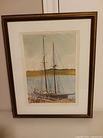 Front view of framed print