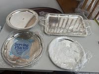 Overview of all four platters on table