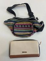 Wallet and waist bag full view