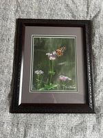 Front view showing artwork, matting and frame