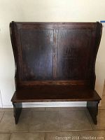 Front view showing full bench and overall condition