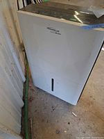 Front and top view of Soleus GL-DEH-50 dehumidifier