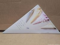 Triangular Svebake pastry bags box front view
