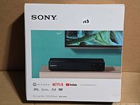 Front of sealed Sony BDP-S3700 retail box