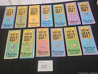 All 13 Highlights Which Way USA? maps laid out