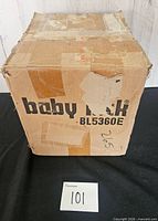 Exterior of original Baby Lock BL5360E cardboard box