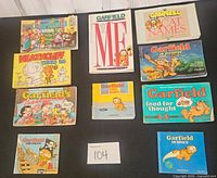 All ten books laid out for overview