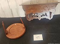 Wall shelf and rolling pin holder overview