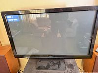 Front view of Panasonic TV showing screen and bezel