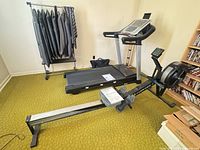 Full view of Concept2 rowing machine in room