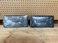Both sealed license plate frame kits front view