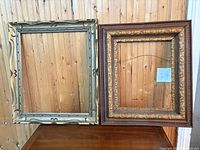 Front view of both empty frames showing size and design