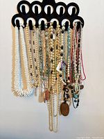 Entire grouping of necklaces on hanger
