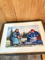 Full framed painting without glass