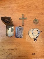 All six items laid out on surface