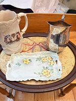 Overview of all four items on tray