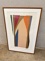 Framed abstract print showing full artwork and frame