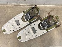 Top view of both Tubbs snowshoes
