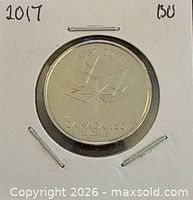 Reverse of 2017 Canada 150 50-cent coin in flip