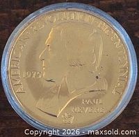 Obverse of bronze Paul Revere Bicentennial medal