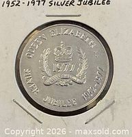 Obverse showing Queen Elizabeth II Silver Jubilee design