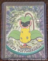 Front of 1999 Topps Pokémon Victreebell card in sleeve