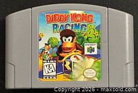Front of Diddy Kong Racing N64 cartridge showing title label and artwork
