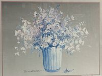 Close-up of bouquet print detail