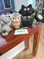 Group shot showing all four animal figurines on table