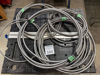 All five coiled BX cables on workbench