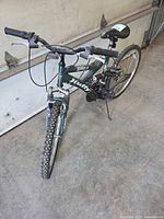 Front oblique view of Huffy Tundra bike